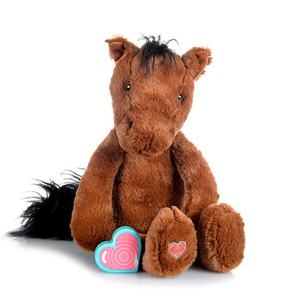 Heartbeat plush horse with recordable heart.